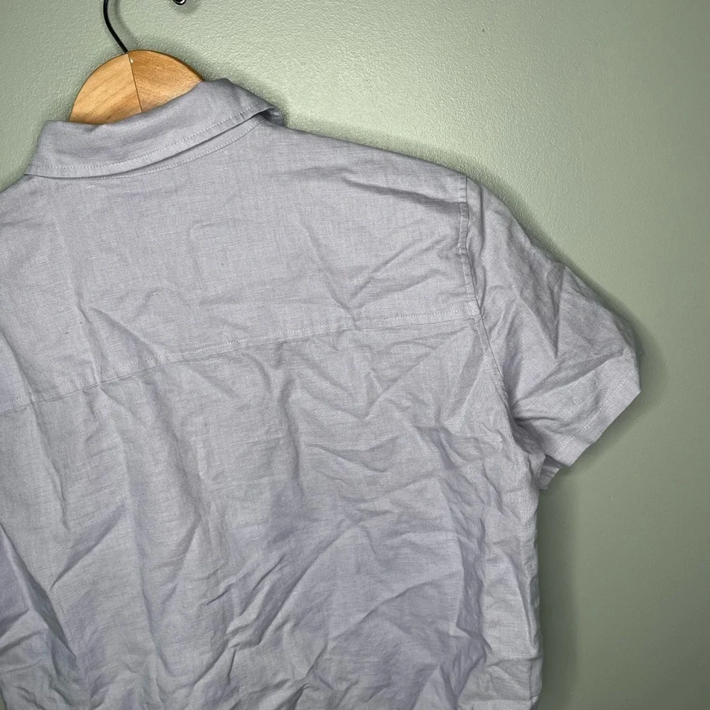 Aritzia Sunday Best Linen Organic Cotton Eliza Shirt - Lavender - Picture 8 of 12